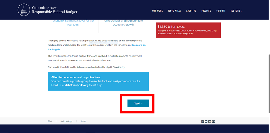 Image of the Debt Fixer website.